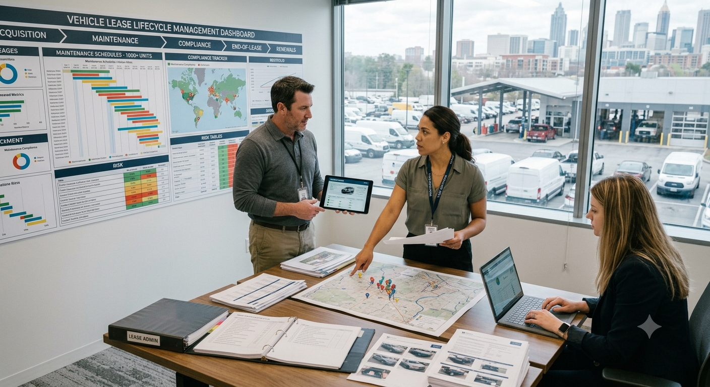 Vehicle lease administration and fleet management