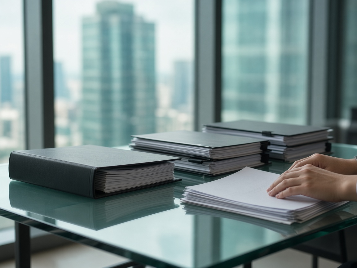 Office lease amendments case study showing stacked lease documents and later changes