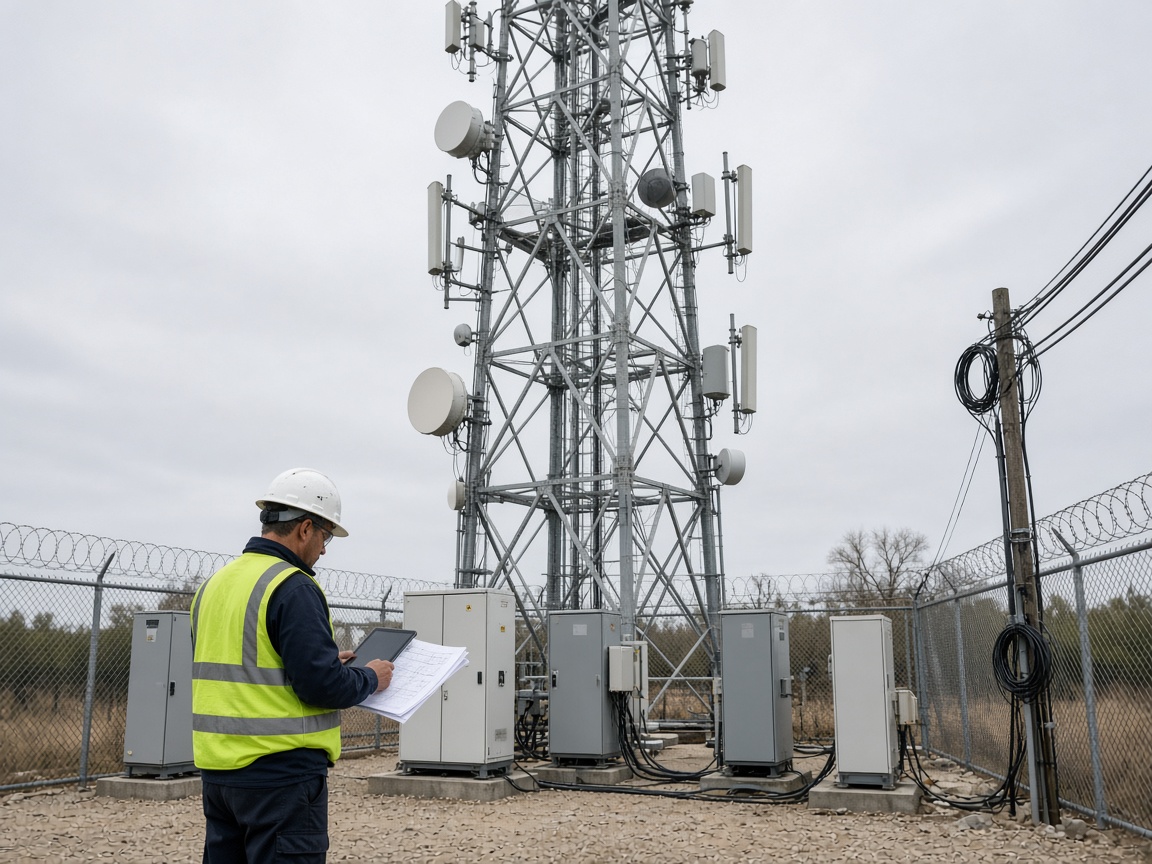 Tower collocation rights case study showing shared-site equipment review